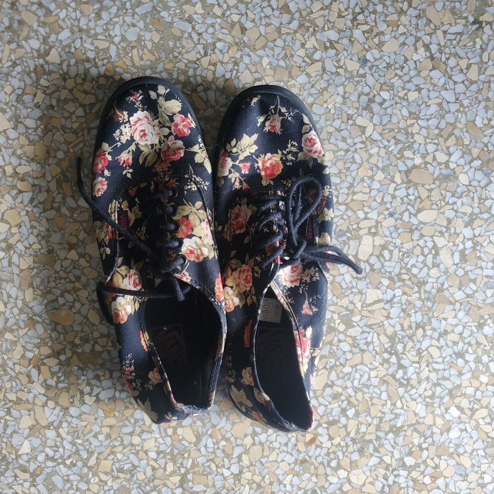 Floral Vans 8.5